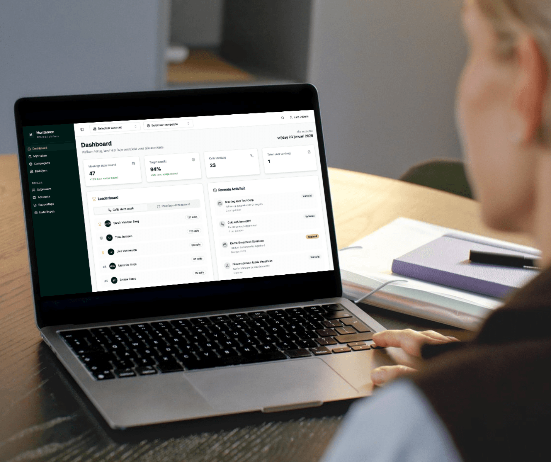 Reacher - admin dashboard
