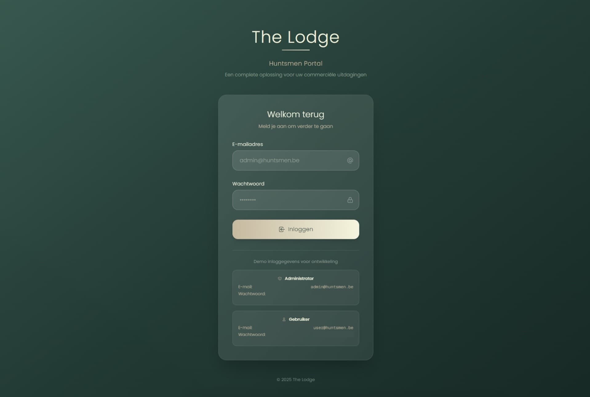 The lodge - login